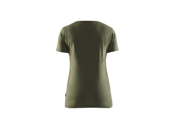 Blåkläder T-skjorte  3D-print Grønn, str.L, dame