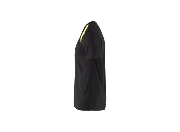 Blåkläder T-skjorte tofarget Svart/Gul, str.4XL
