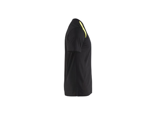 Blåkläder T-skjorte tofarget Svart/Gul, str.4XL