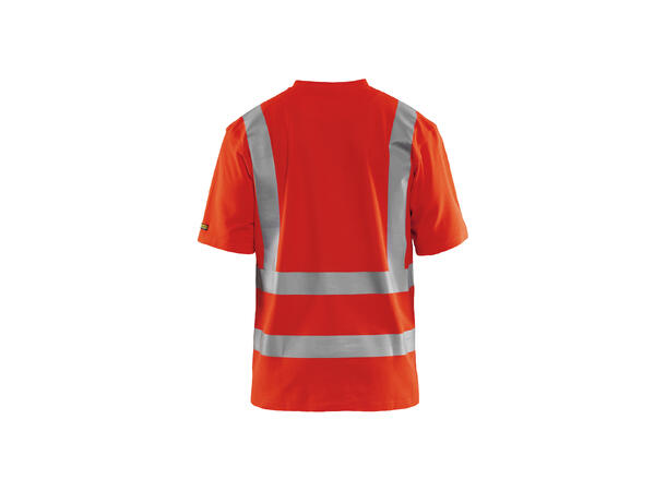 Blåkläder T-skjorte varsel HiVis Rød, str.4XL