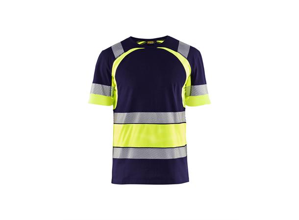 Blåkläder T-skjorte varsel Kl.1 Marineblå, str.4XL