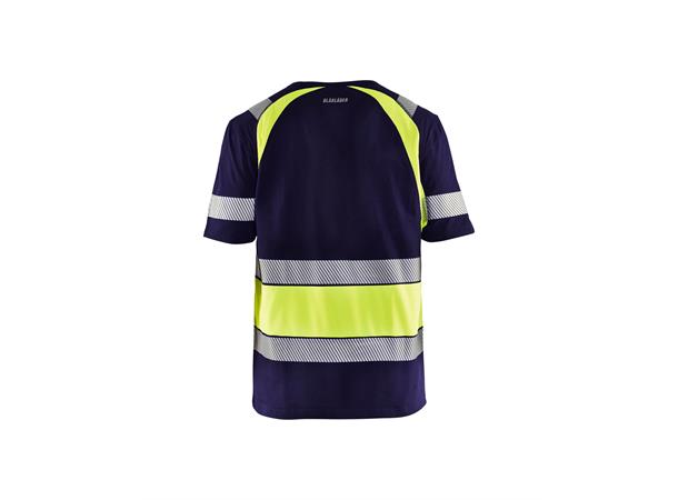 Blåkläder T-skjorte varsel Kl.1 Marineblå, str.4XL