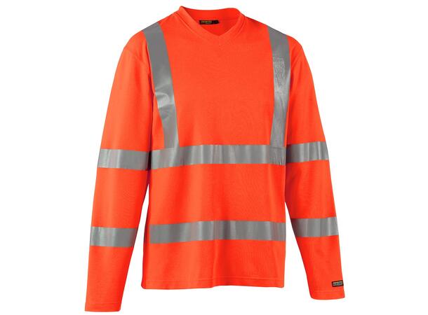 Blåkläder T-skjorte varsel langermet Oransje, str.4XL