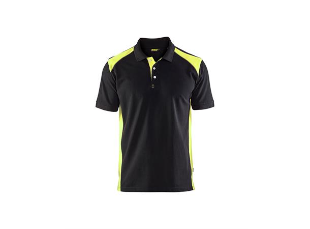 Blåkläder polo Svart/Gul, str.S