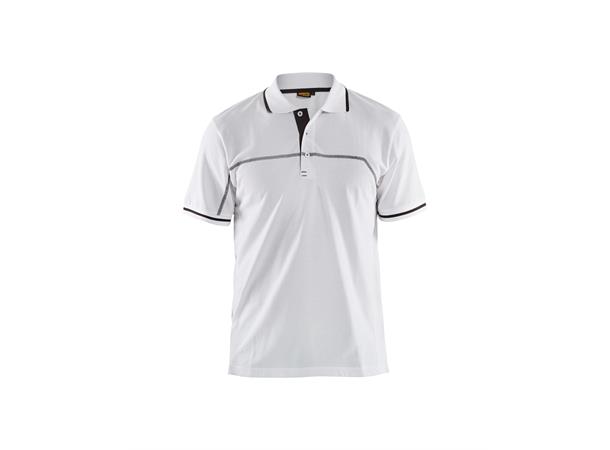 Blåkläder polo uten profilering Hvit, str.XL
