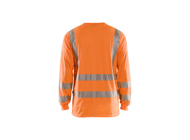 Blåkläder t-skjorte langermet varsel Oransje, str.4XL