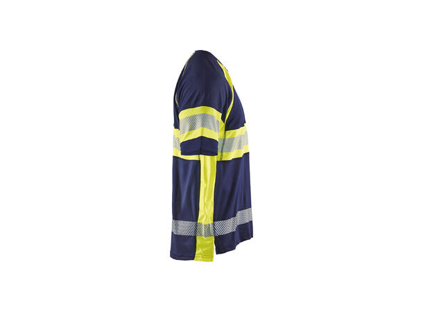 Blåkläder 3337 T-skjorte Varsel Marineblå/Gul 4XL