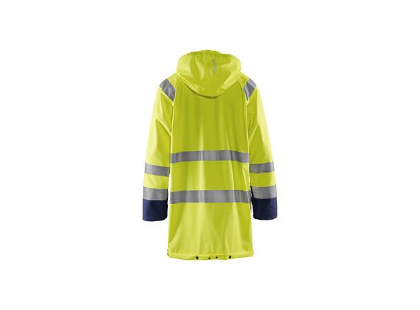 Blåkläder 4324 Regnjakke Level 1 Varsel Gul/Marineblå XXXL