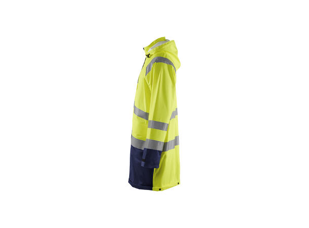 Blåkläder 4324 Regnjakke Level 1 Varsel Gul/Marineblå XXXL