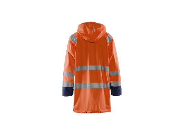 Blåkläder 4324 Regnjakke Level 1 Varsel Oransje/Marineblå 4XL