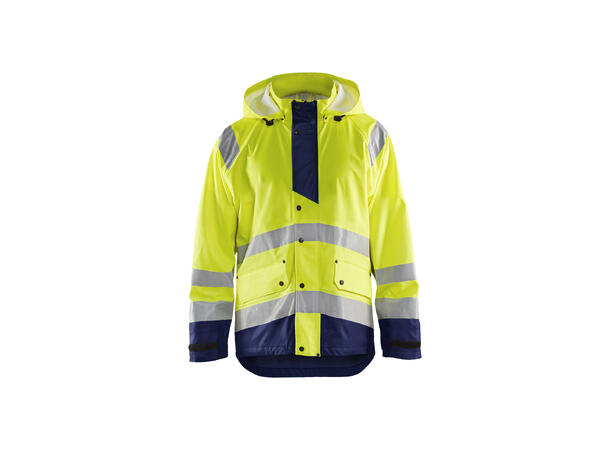 Blåkläder 4327 Regnjakke Level 3 Gul/Marineblå XXL