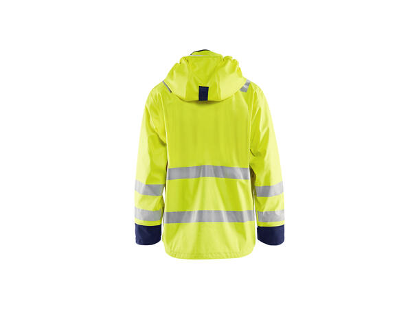 Blåkläder 4327 Regnjakke Level 3 Gul/Marineblå XXL