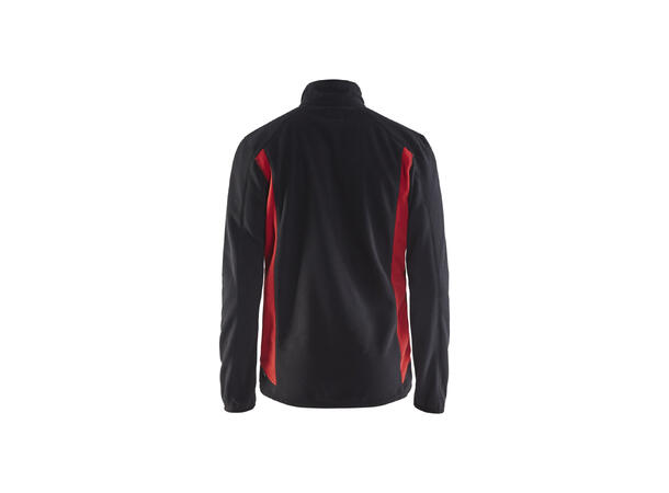 Blåkläder Fleecejakke Svart/Rød, str.4XL
