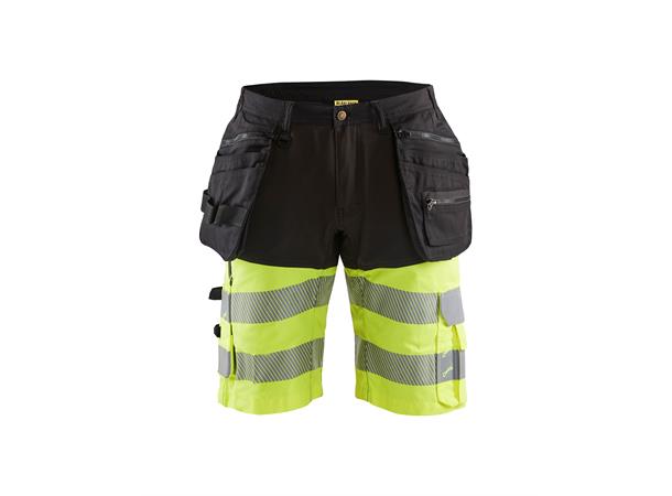 Blåkläder Hivis shorts Kl.1 med HTP Svart/Gul, str.C56