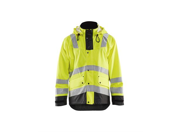 Blåkläder Regnjakke varsel kl 3 Level 2 Gul/Svart, str.4XL
