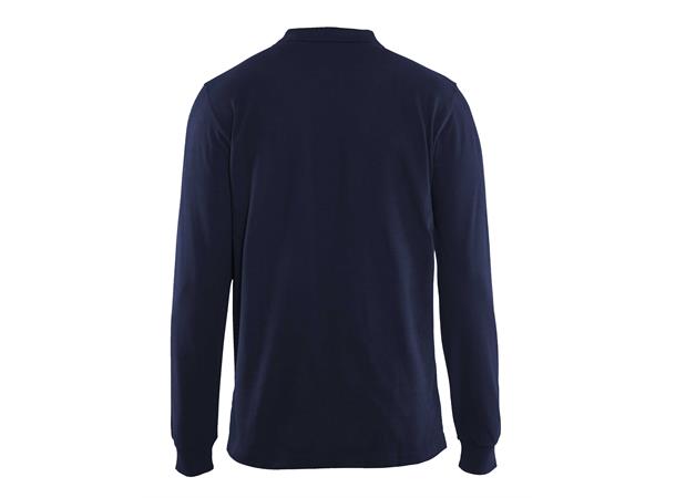 Blåkläder Skjorte polo langermet Marineblå, str.XXXL