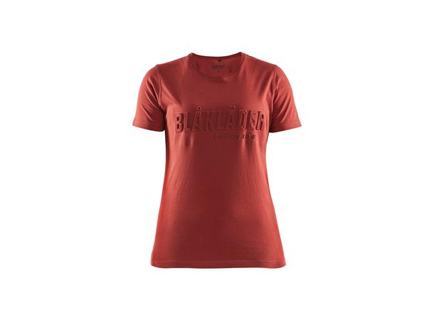 Blåkläder T-skjorte  3D-print Rød, str.L, dame
