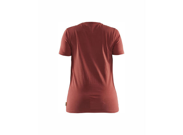 Blåkläder T-skjorte  3D-print Rød, str.L, dame