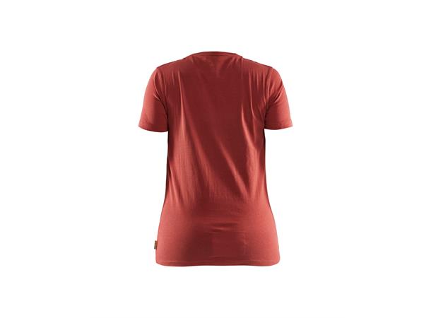 Blåkläder T-skjorte  3D-print Rød, str.L, dame