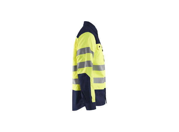 Blåkläder Varselskjorte Gul/Marineblå, str.4XL