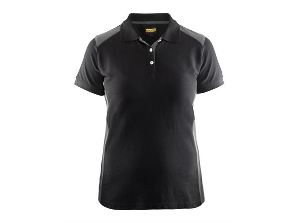 Blåkläder polo Svart/Grå, str.XS, dame