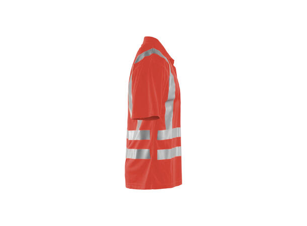 Blåkläder polo varsel UV-beskyttet HiVis Rød, str.4XL
