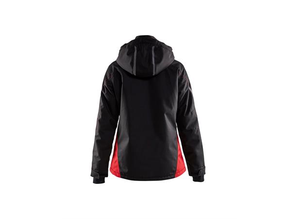 Blåkläder vinterjakke Svart/Rød, str.M, dame