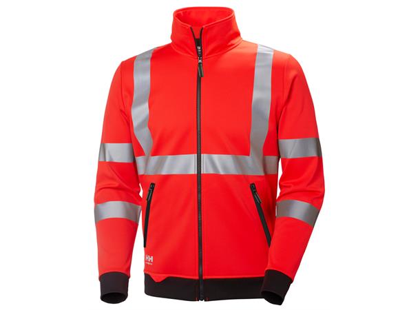 Helly Hansen Addvis genser med glidelås HiVis Rød, str.M