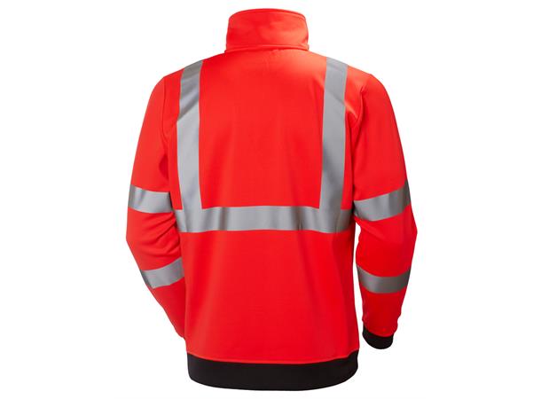 Helly Hansen Addvis genser med glidelås HiVis Rød, str.M