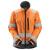 Snickers 1237 AllroundWork Damejakke HiVis Oransje/Grå XL-Lang 