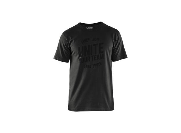 Blåkläder T-skjorte Limited "unite" Svart, str.XL