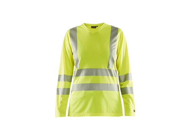 Blåkläder T-skjorte, langermet varsel Gul, str.XXXL, dame