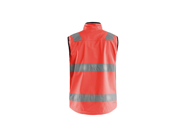 Blåkläder Vest varsel softshell HiVis Rød, str.4XL