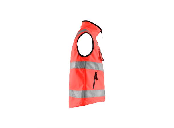 Blåkläder Vest varsel softshell HiVis Rød, str.4XL