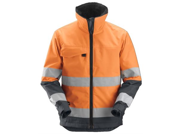 Snickers 1138 Core vinterjakke, Kl.3 HiVis Oransje/Grå, str.S