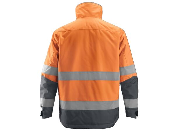 Snickers 1138 Core vinterjakke, Kl.3 HiVis Oransje/Grå, str.S