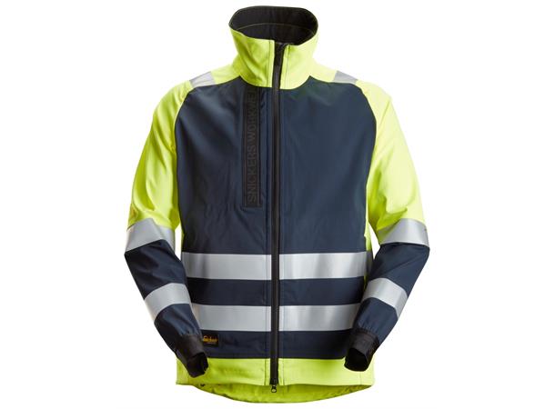 Snickers 1539 AllroundWork vinterjakke HiVis Gul/Blå, str.XS Kl.2