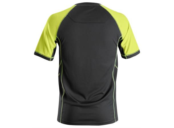 Snickers 2505 Neon T-skjorte Svart/Gul, str.XS