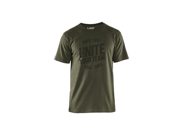 Blåkläder T-skjorte Limited "unite" Grønn, str.XXXL