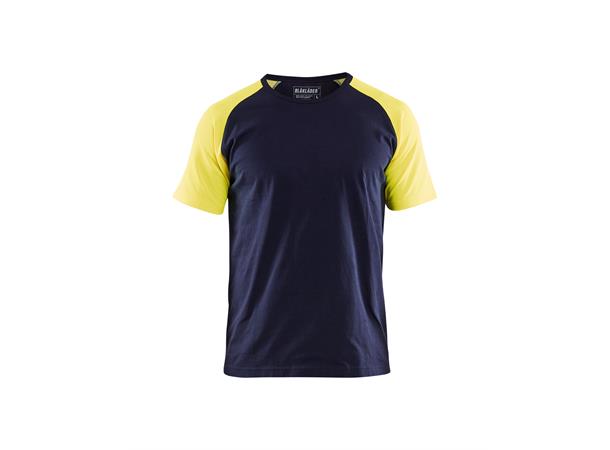 Blåkläder T-skjorte med varseldetaljer Marineblå, str.4XL