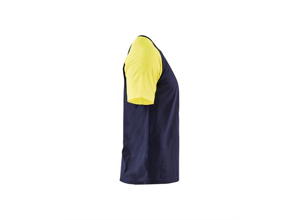 Blåkläder T-skjorte med varseldetaljer Marineblå, str.4XL