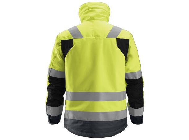 Snickers 1130 High-Vis 37.5® Vinterjakke HiVis Gul/Grå, str.M Kl.3