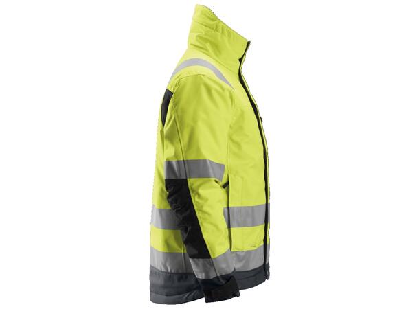 Snickers 1130 High-Vis 37.5® Vinterjakke HiVis Gul/Grå, str.M Kl.3