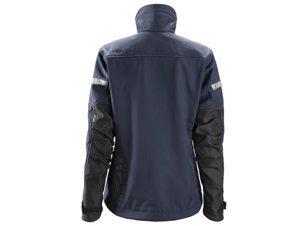 Snickers 1207 AllroundWork Marineblå/Svart, str.XS, softshelljakke