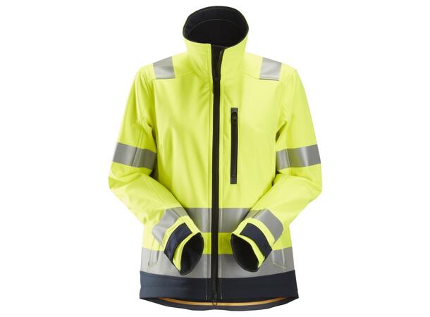 Snickers 1237 AllroundWork Damejakke HiVis Gul/Blå XL-Lang