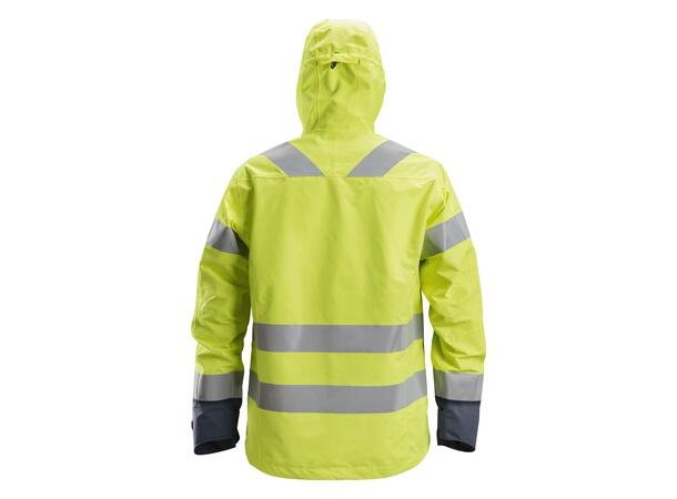 Snickers 1330 AllroundWork skalljakke HiVis Gul/Blå, str.XS Kl.3