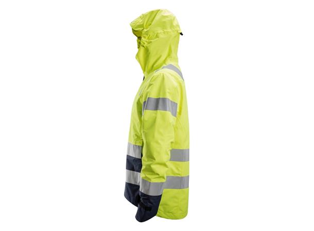 Snickers 1330 AllroundWork skalljakke HiVis Gul/Blå, str.XS Kl.3