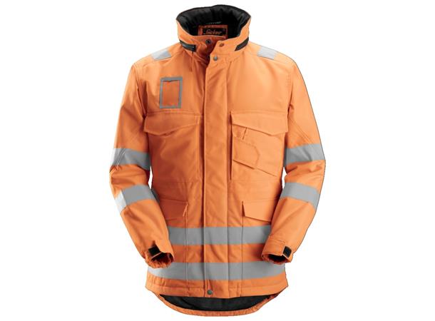 Snickers 1823 HiVis-Vinterjakke lang HiVis Oransje, str.XS, Kl.3