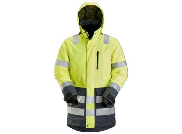 Snickers 1830 AllroundWork parkas HiVis Gul/Grå, str.XXXL Kl.3
