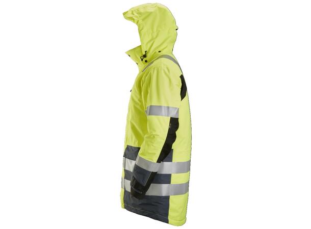 Snickers 1830 AllroundWork parkas HiVis Gul/Grå, str.S Kl.3